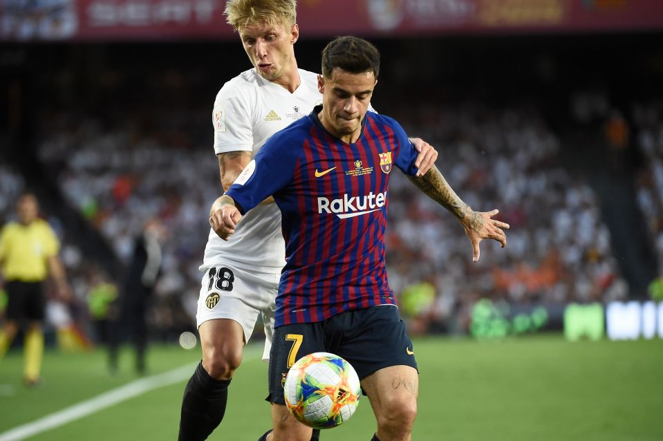  Philippe Coutinho has not impressed Barcelona fans since arriving from Liverpool at the start of 2018