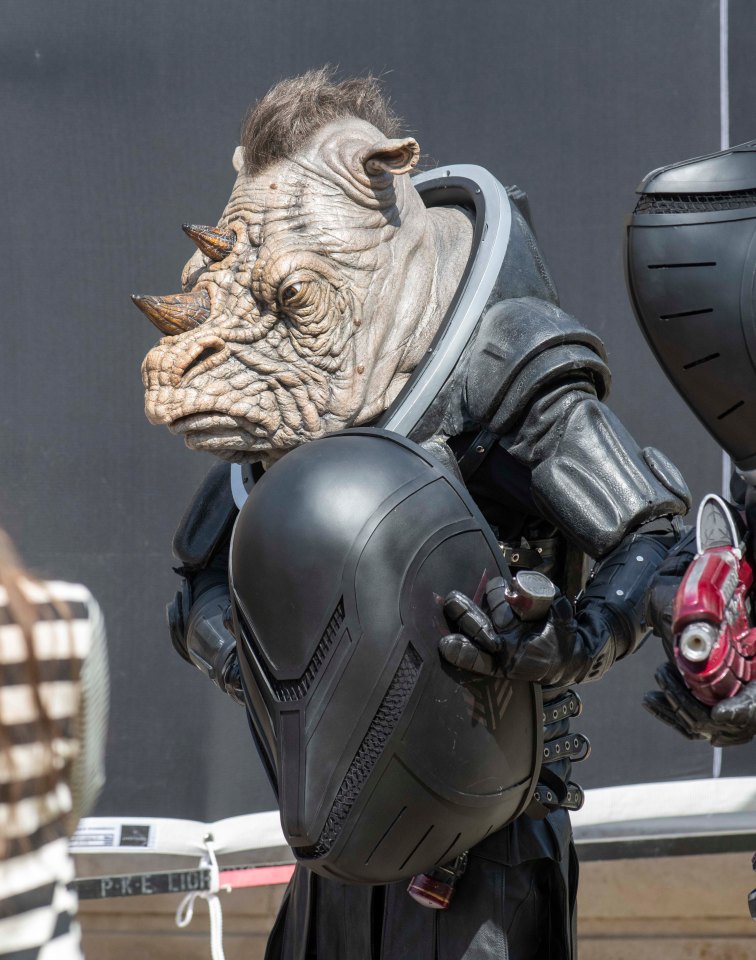  The Judoon's unmasked form resembles a rhino