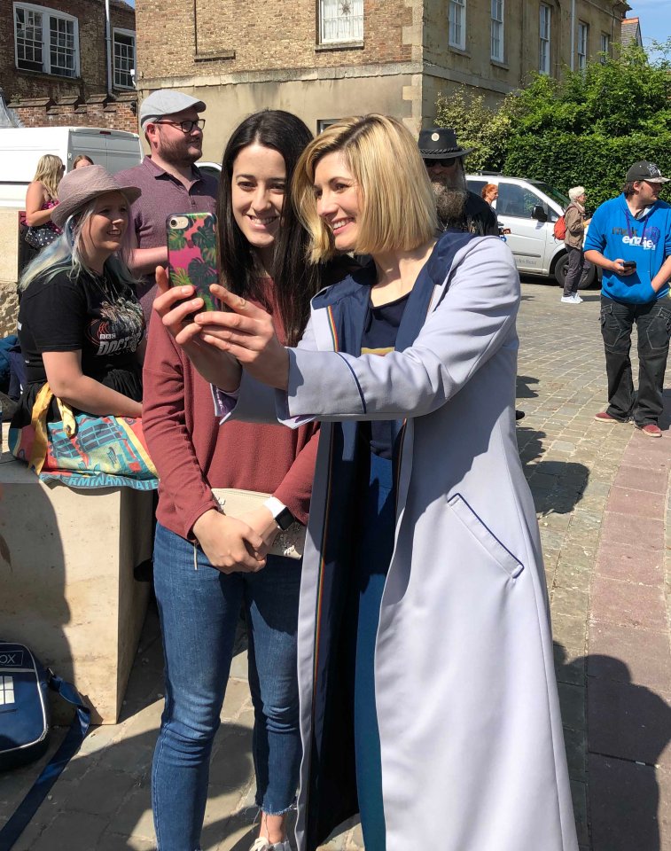  Jodie made dreams come true as she posed with Doctor Who fans