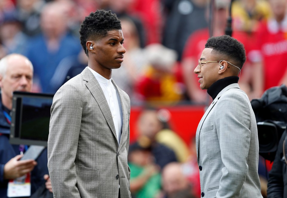  Rashford and Lingard were working as pundits