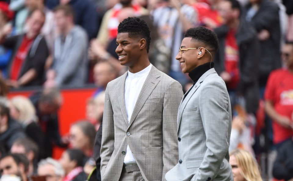  Best pals Rashford and Lingard wore blazers for the event