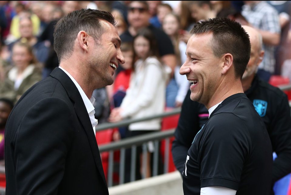  Lampard and Terry were all smiles before kick off