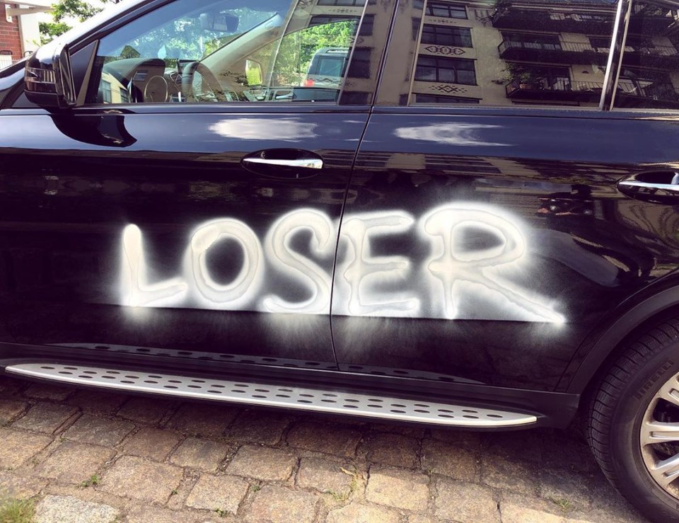  Loris Karius' girlfriend Sophia Thomalla has had her car vandalised