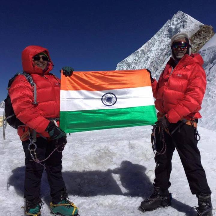  Anjali Sharad Kulkarni pictured with her husband in an earlier climb