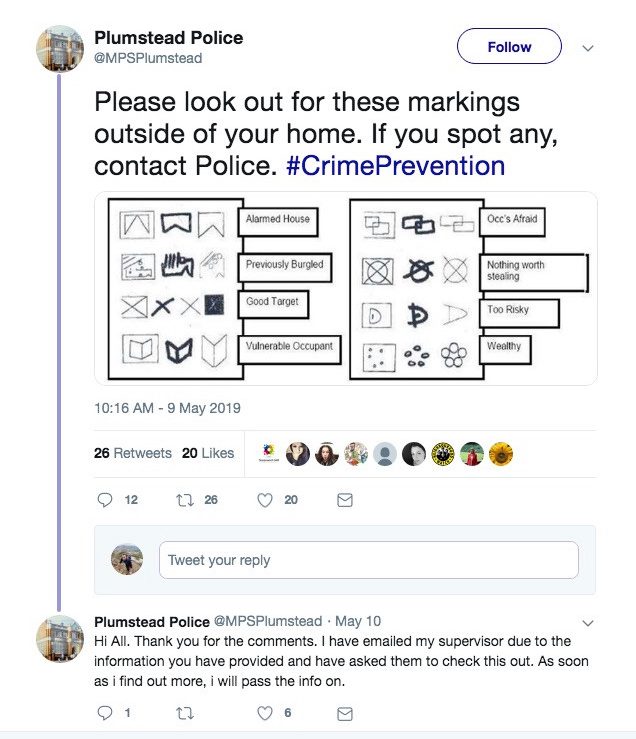  Plumstead Police in south east London tweeted the peculiar claim