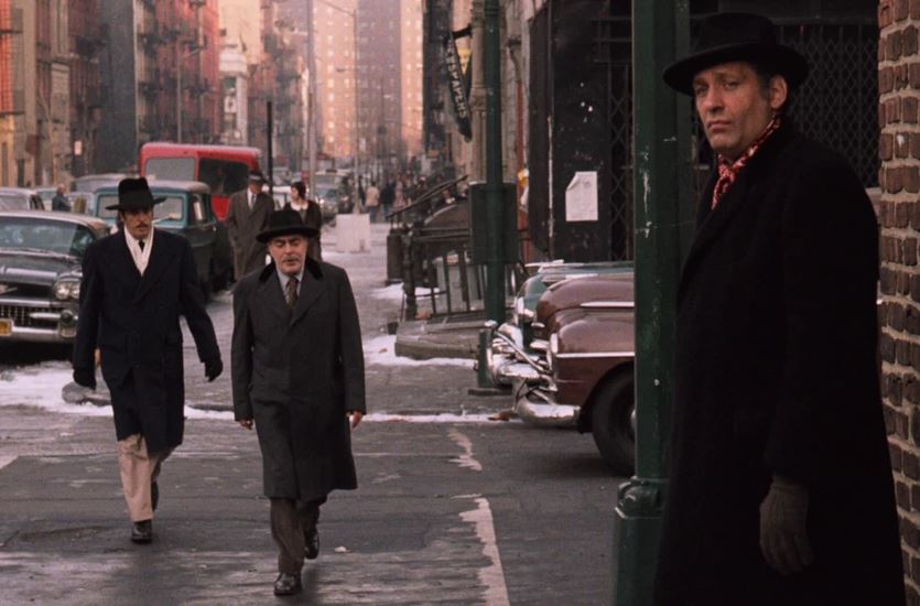  Caridi, right, in a still from The Godfather Part II