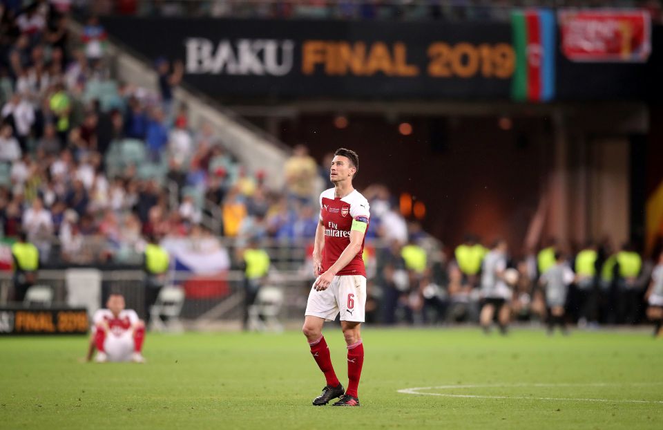  Laurent Koscielny's best years are clearly behind him