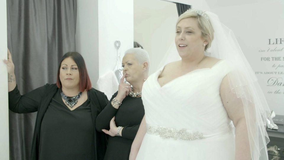  She was nervous about finding the perfect wedding dress - which is where the Curvy Brides Boutique stepped in