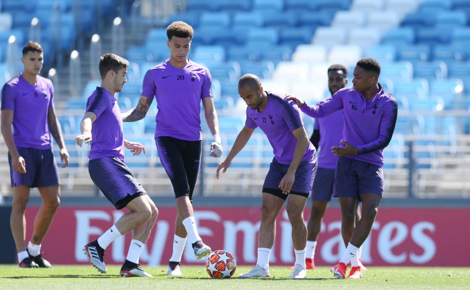  Tottenham are preparing for a Champions League showdown against Liverpool