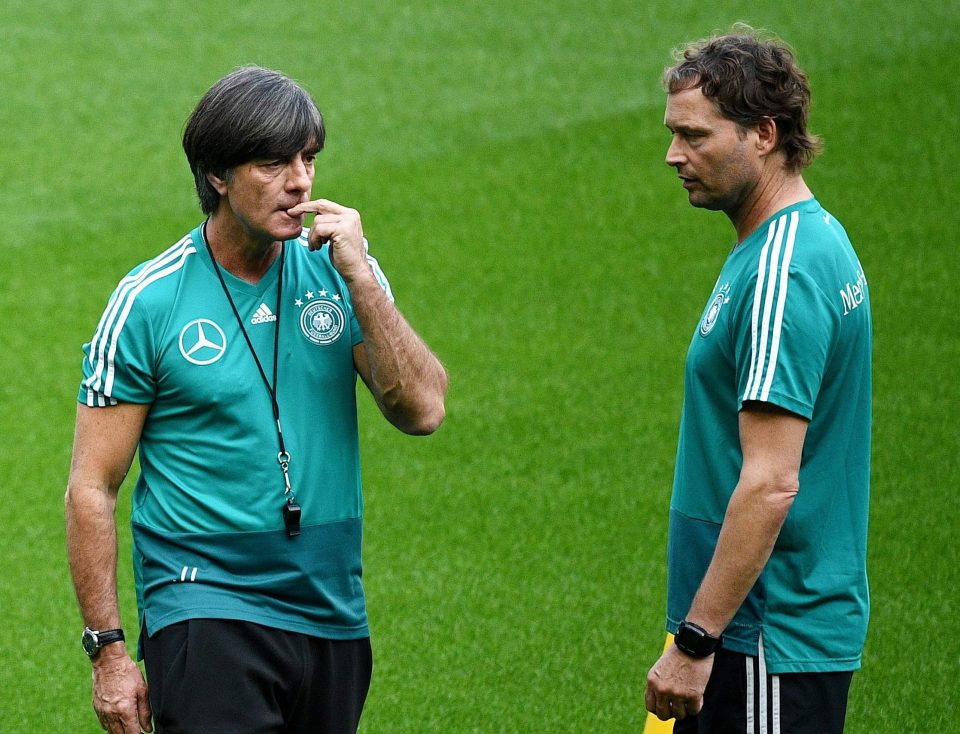  Jogi Low's assistant Marcus Sorg, right, has been given charge of the team ahead of the qualifiers