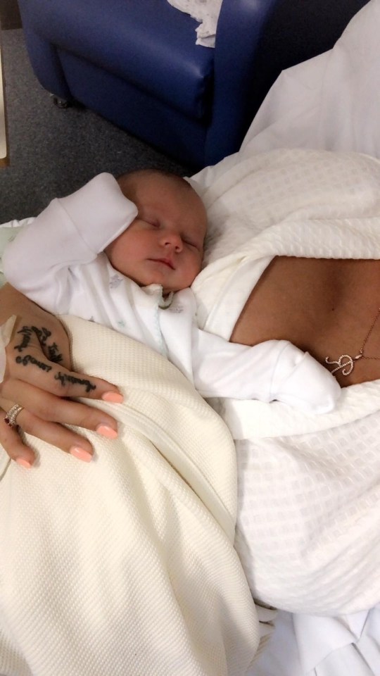  Chantelle and her little one are still in hospital