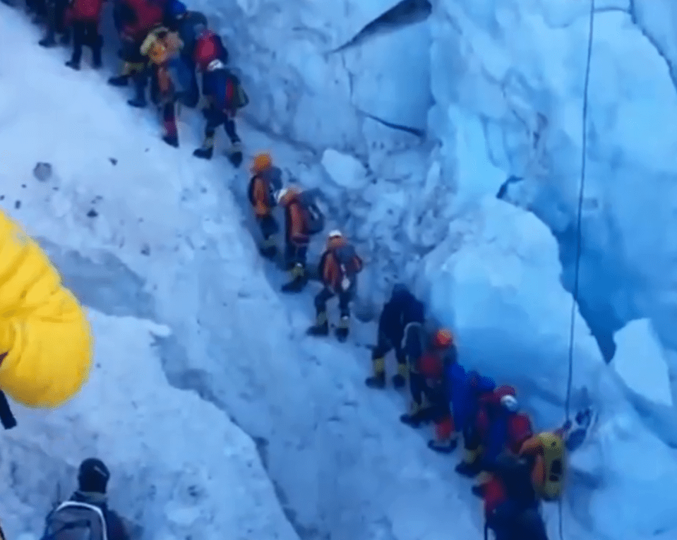  In some cases climbers had to climb over dead bodies