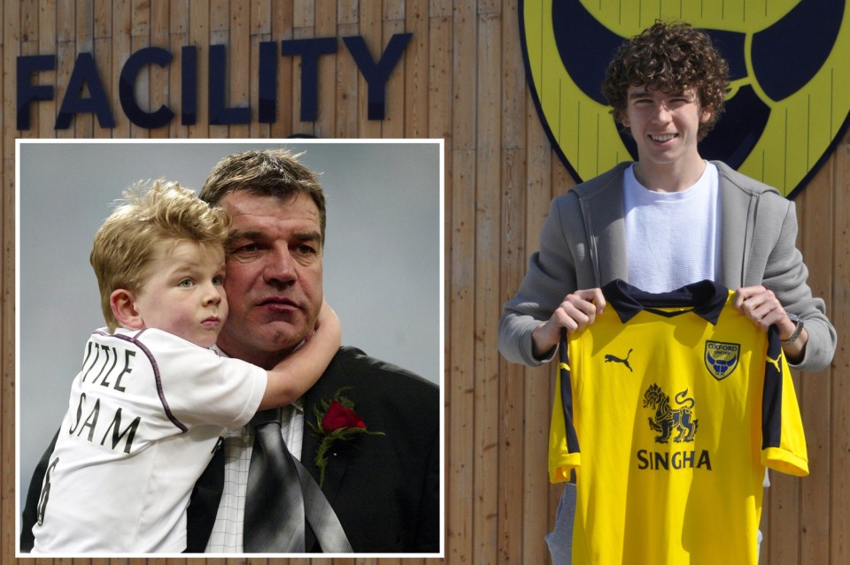  Sam Allardyce - grandson and namesake of the former Bolton boss - has signed for Oxford United