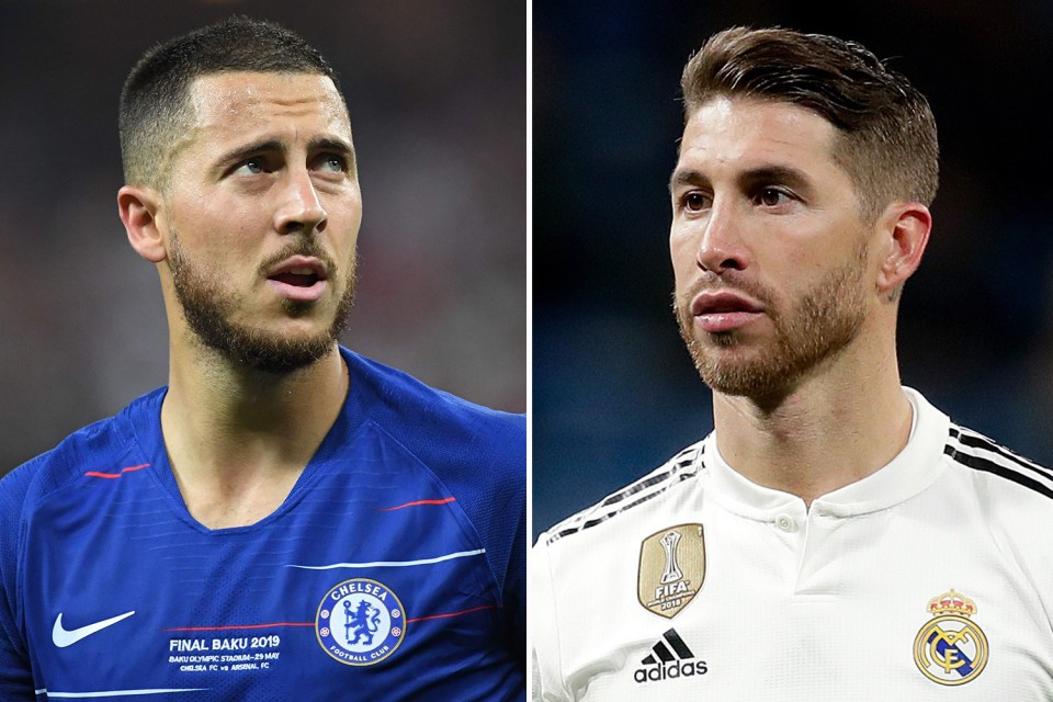  Ramos wants Real Madrid to complete the signing of Hazard from Chelsea