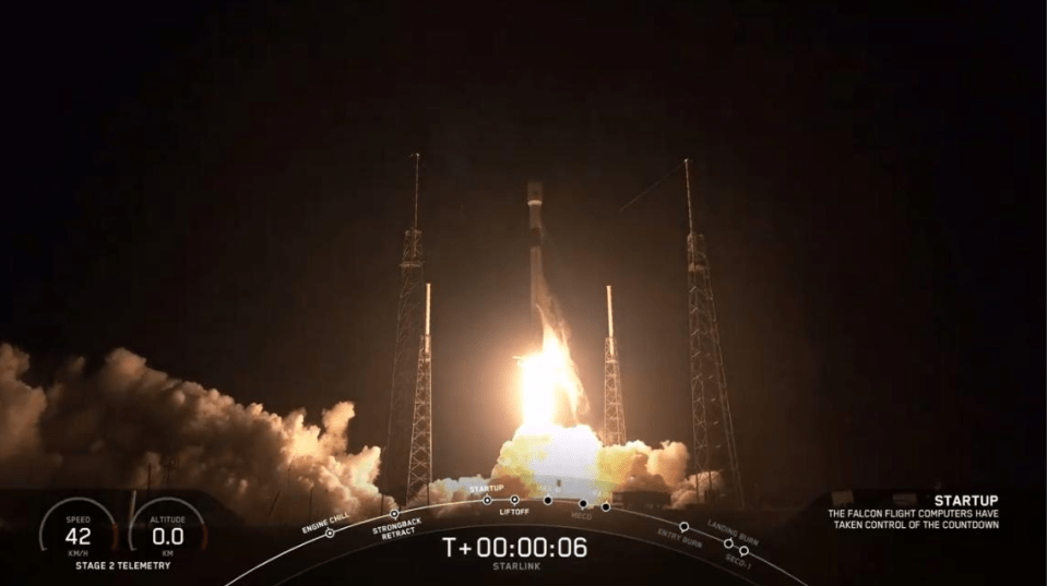  The satellites launched atop a Falcon 9 rocket