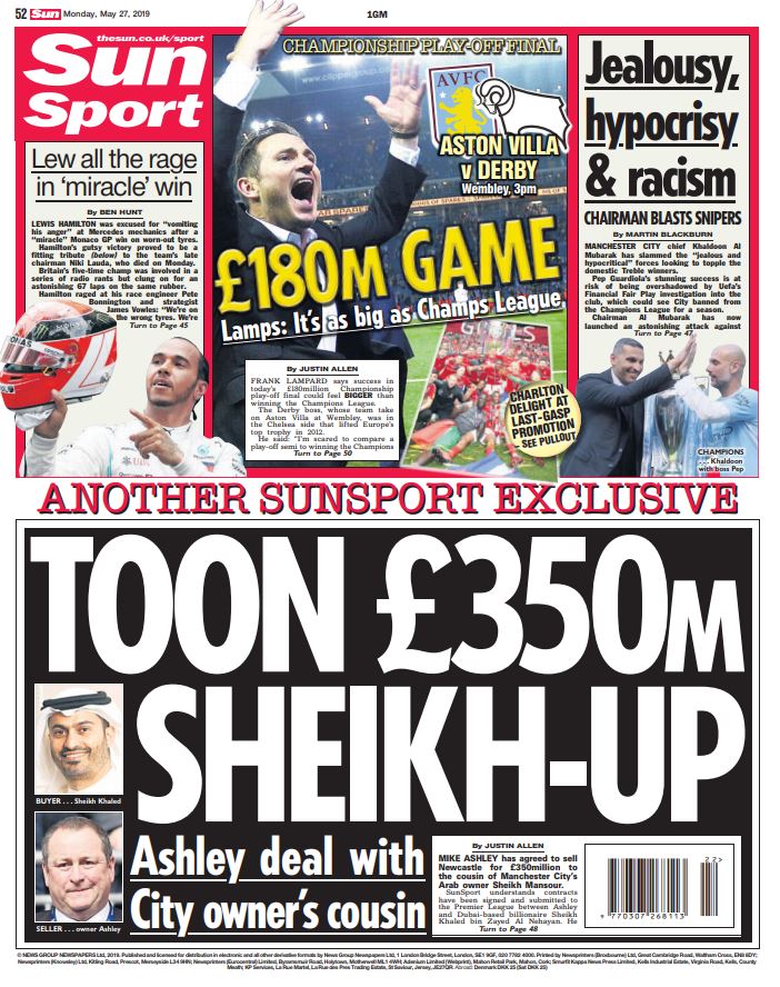  SunSport exclusively revealed the Newcastle takeover