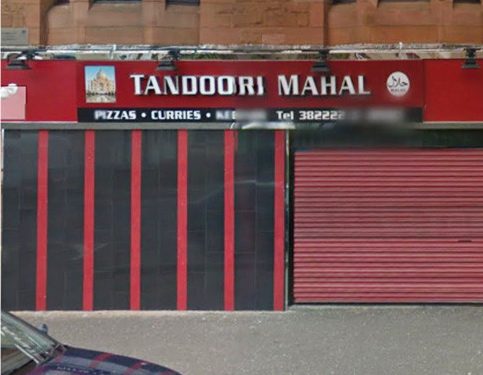  The chicken's head was allegedly served by staff at the Tandoori Mahal in Cambusnethan