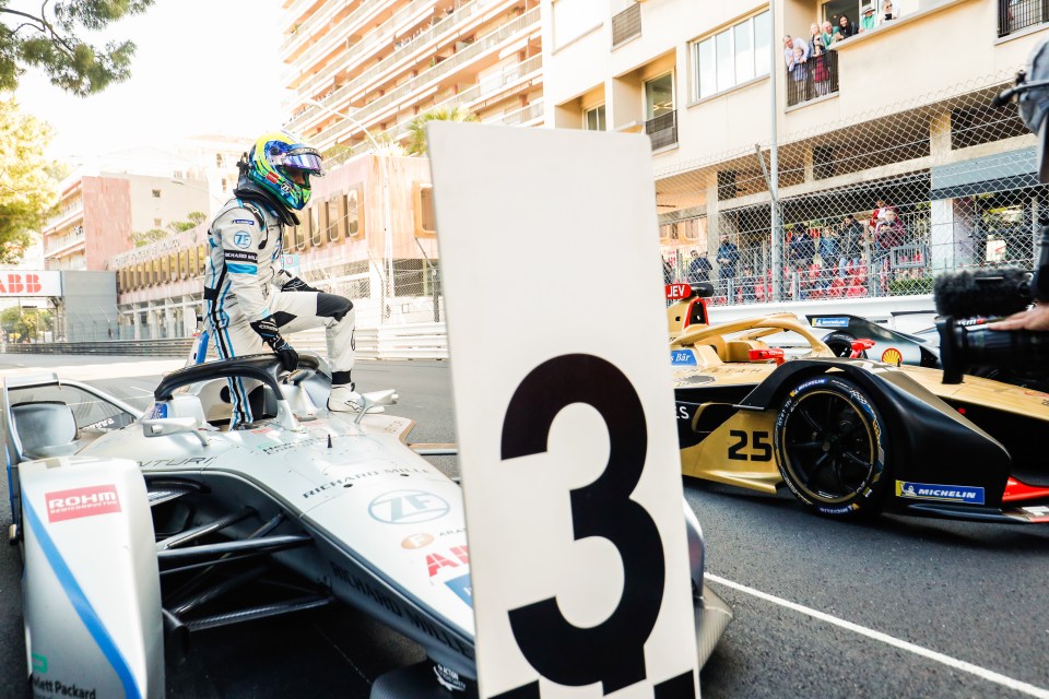  Felipe Massa finished third in the Monaco ePrix