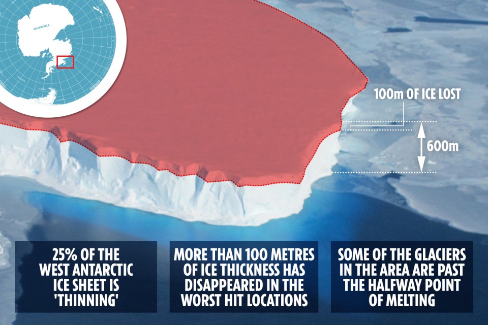  The melting could drown some coastal cities, according to experts