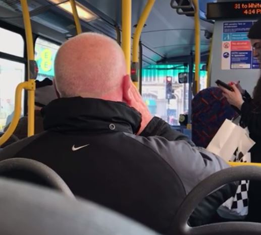  The Scotsman and bus driver exchange abuse between each other