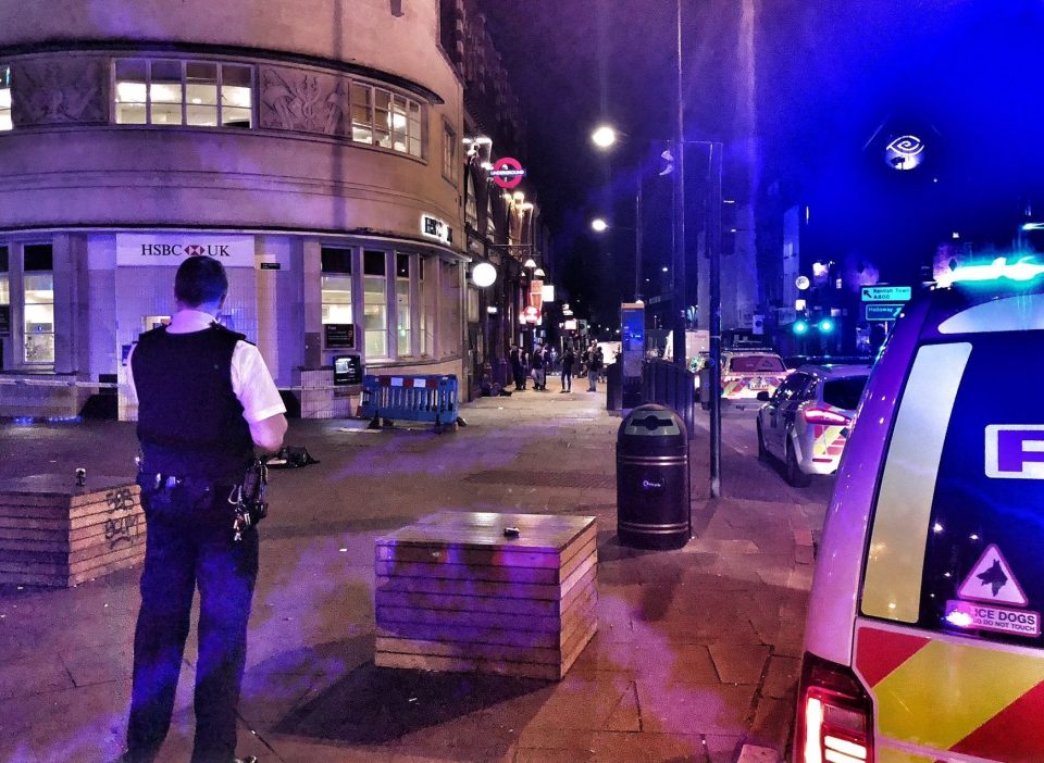  Officers rushed to Camden Town tube station just after midnight where a man suffered life-threatening knife wounds