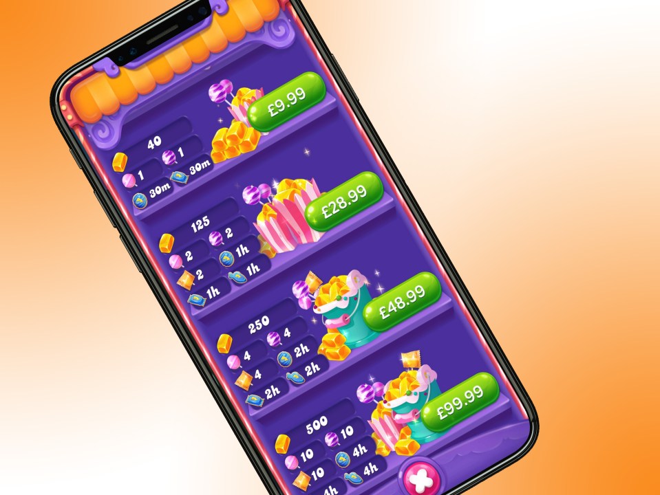  King's Candy Crush Friends Saga lets players spend £99.99 a time on items to help them in game, and let them play more