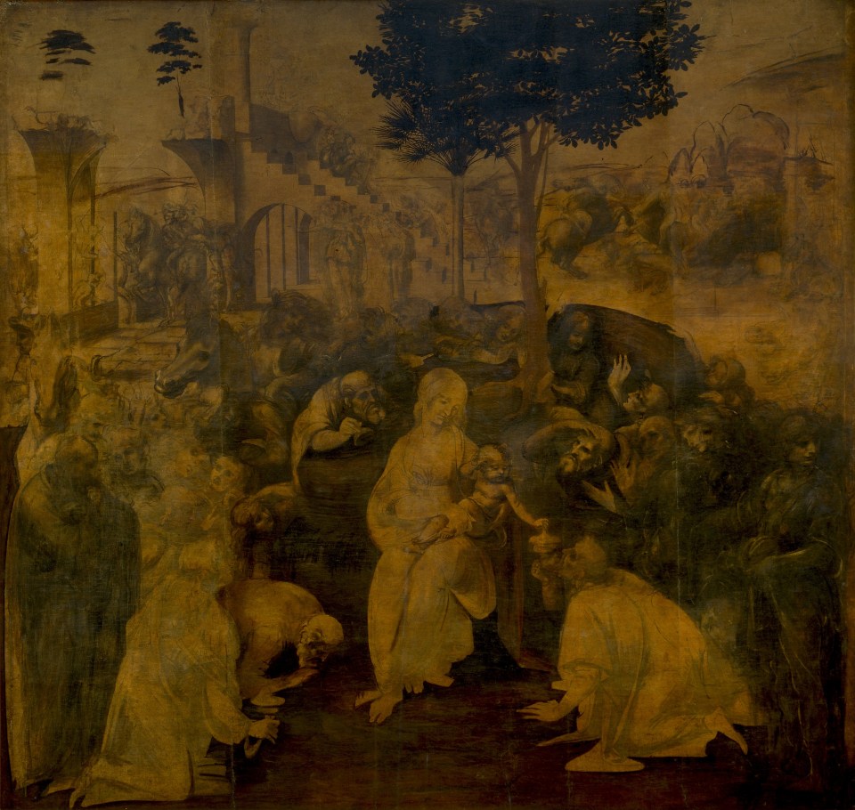  Da Vinci regularly began works without finishing them, perhaps most famously with the Adorazione dei Magi