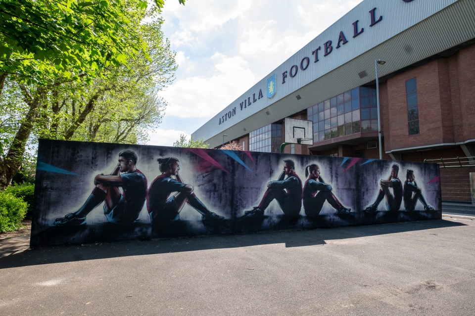  Kappa are set to help renovate this basketball court right outside Villa's Trinity Road stand