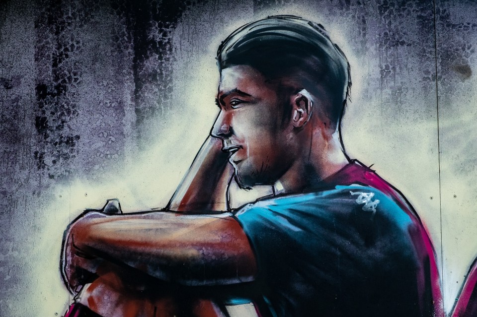  A picture of Jack Grealish on the temporary graffiti wall in a teaser for Villa's new Kappa kit