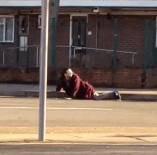  Florin Grossu was doing some draining of his own when he was caught bonking a pavement in East London