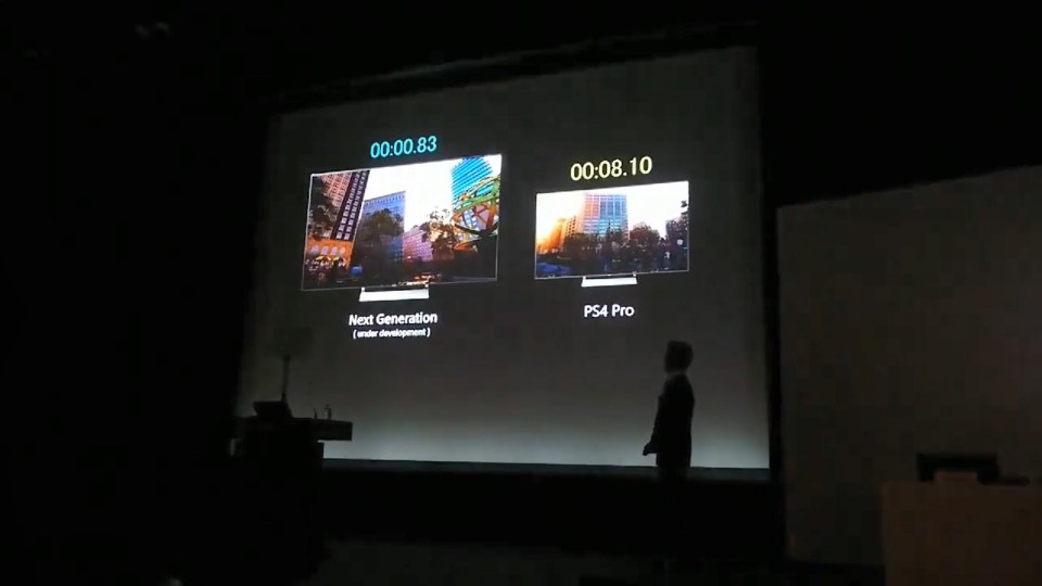  The video shown in the presentation showed drastically reduced loading times