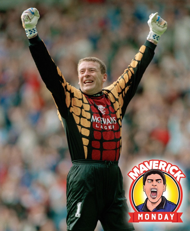  Andy Goram is a Rangers legend that kept sticks for the Scottish giants from 1991-98