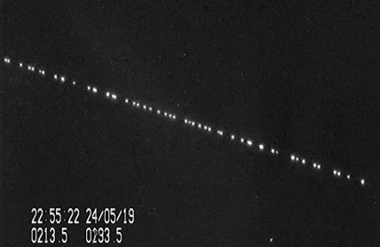  What the satellites looked like in the night sky over the Netherlands