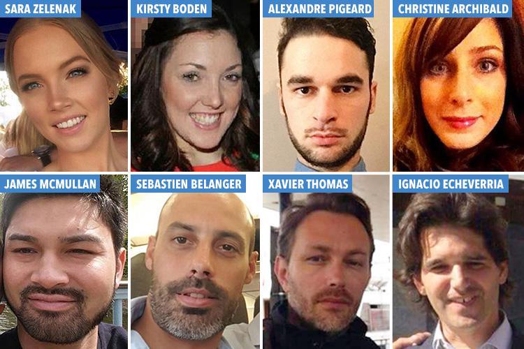 The eight victims of the London Bride terror attack