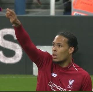  Virgil van Dijk was hailed by viewers for telling Xherdan Shaqiri to take the decisive free-kick