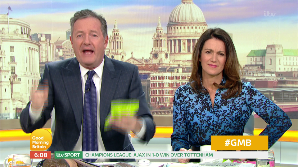  Susanna Reid tried to reason with Piers who couldn't believe the recipe had been changed