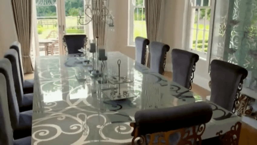 He spent £45k on this dining table and chairs