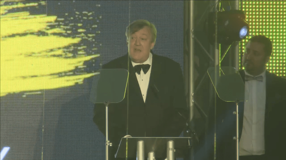  The star gave a moving speech as he accepted his Lifetime Achievement award