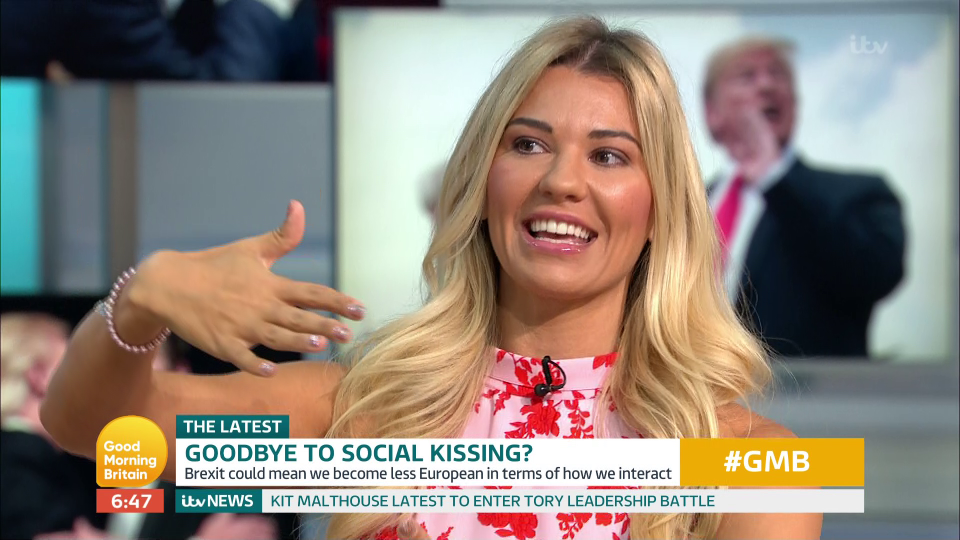  Christine McGuinness was forced to remind Richard Madeley that she's married as they clashed on Good Morning Britain over social kissing