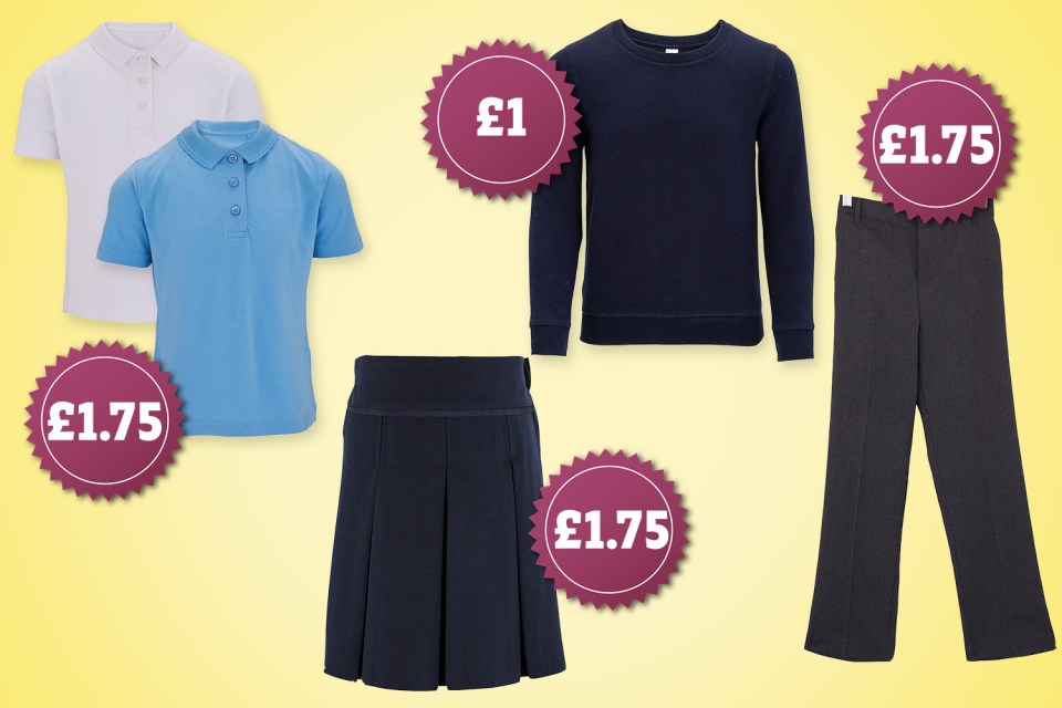  You can treat your kids to a new school uniform for just £4.50 thanks to Aldi