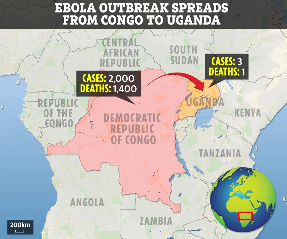  The first case of Ebola in Uganda has been confirmed after a five-year-old boy, who travelled with his family from Congo, died