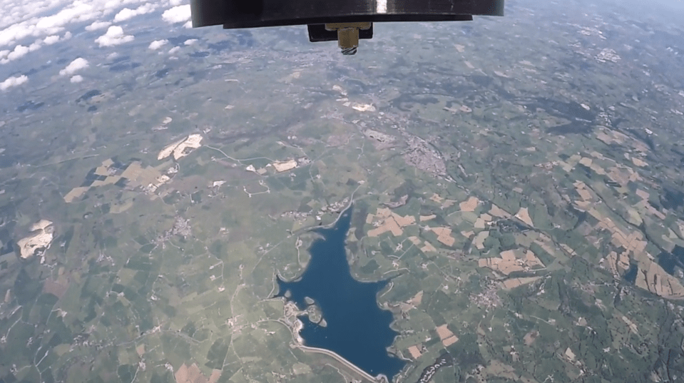  A picturesque view of Derbyshire as snapped during our test flight