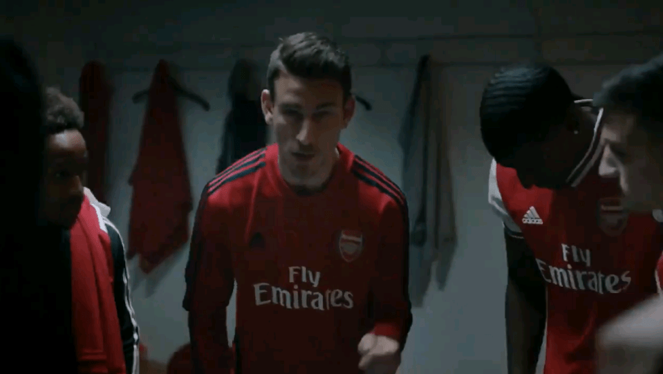 Captain Laurent Koscielny channelled his inner Londoner when he gives his passionate team talk