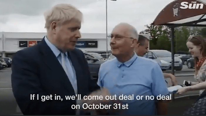  The former London Mayor released a video of him meeting the public