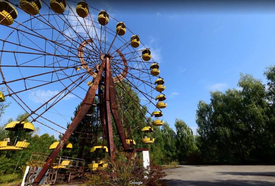 You can explore the radioactive exclusion zone on Google Street View