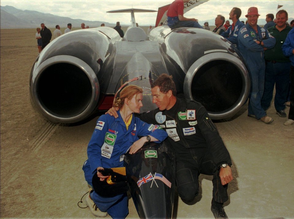  Andy Green set the land speed record at 763.035mph in 1997