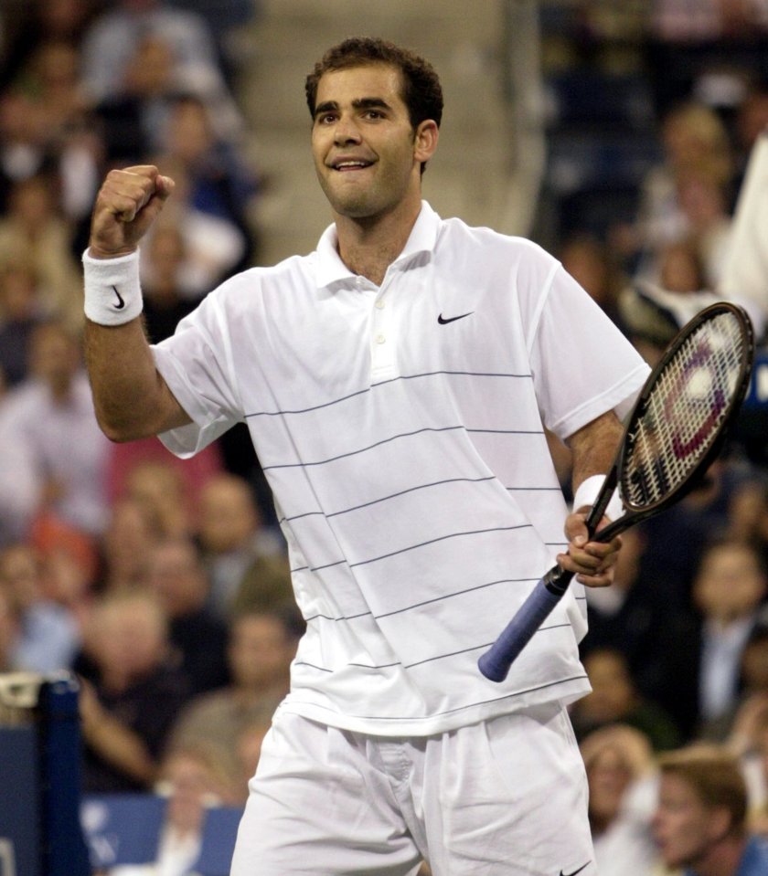  It turned out that Vinnie's neighbour was Pete Sampras, who had been practising for the US Open