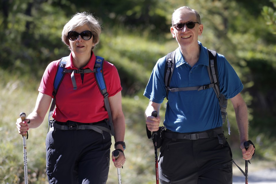  The  outgoing PM is also looking forward to doing some walking with husband Philip after leaving office