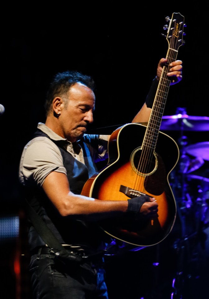  Rocker Bruce Springsteen has created uplifting anthems