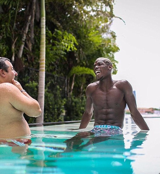  Pogba's agent Mino Raiola has even holidayed with him on certain summers